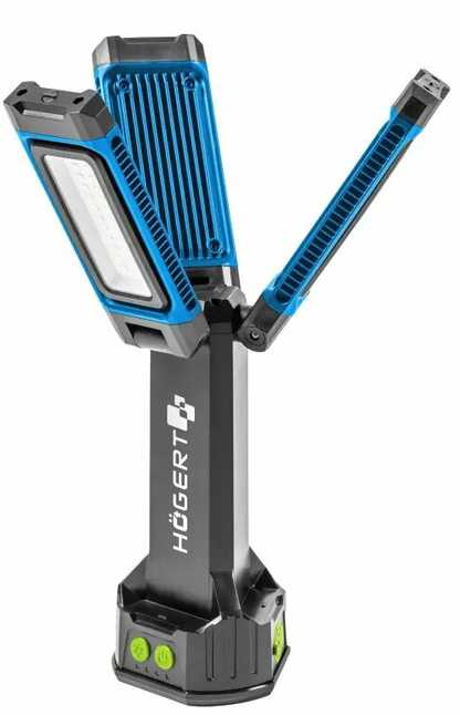 360° nešiojamas, pastatomas LED prožektorius, įkraunamas, HT1E452 ...