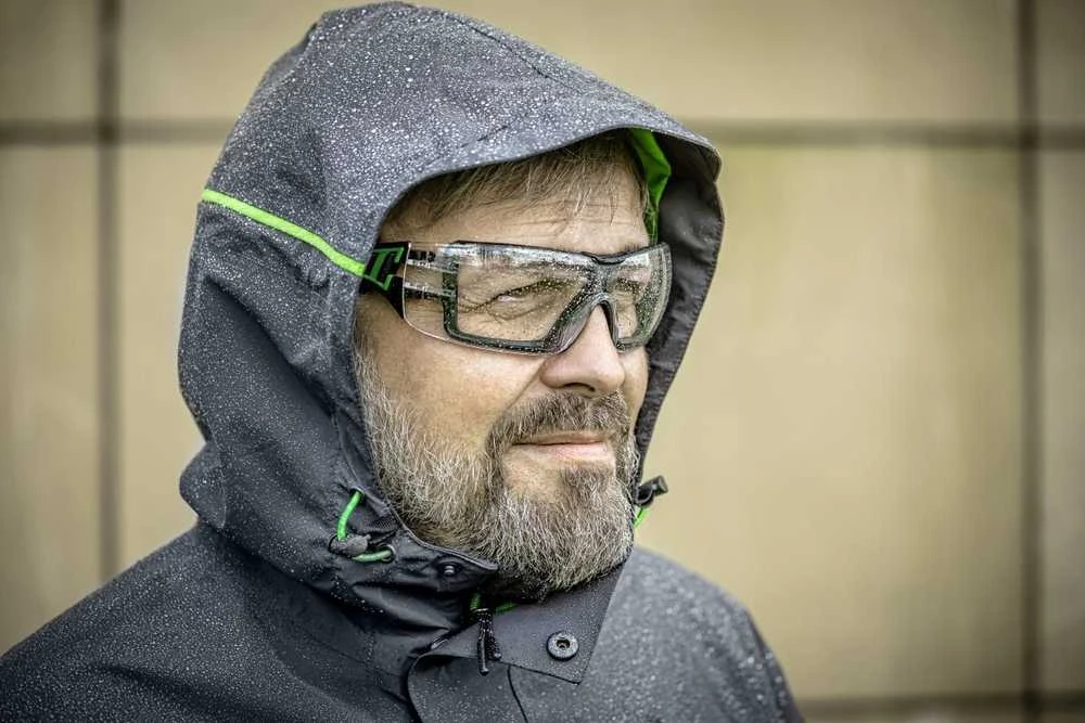 Hogert Technik LOTZEN apsauginiai akiniai skaidrūs/žali vieno dydžio