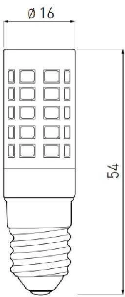 Elektros lemputė LED GTV LD-E14P35WE-30, E14, 350lm, 3000K