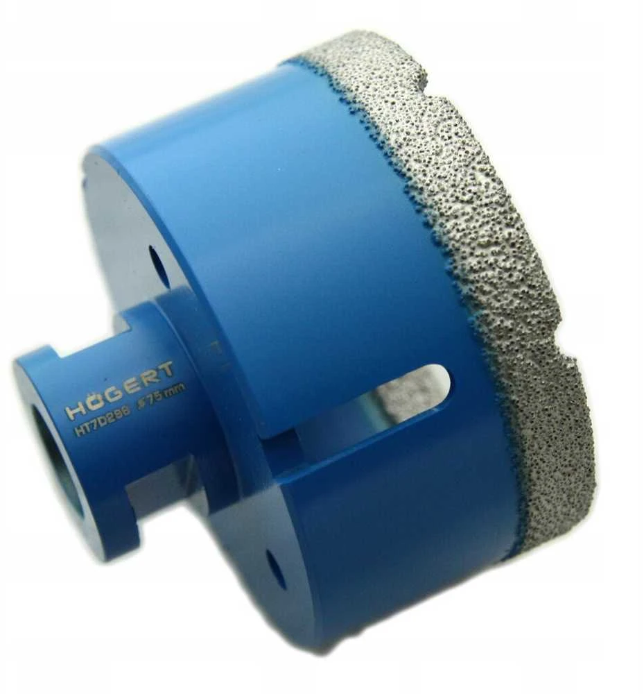 Grąžtas Deimantinė gręžimo karūna Hogert HT7D296; 75 mm