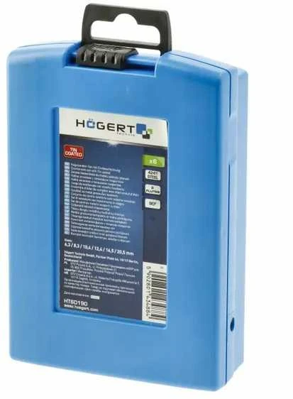 Grąžtas Grąžtų rinkinys Hogert HT6D190; 6 vnt.