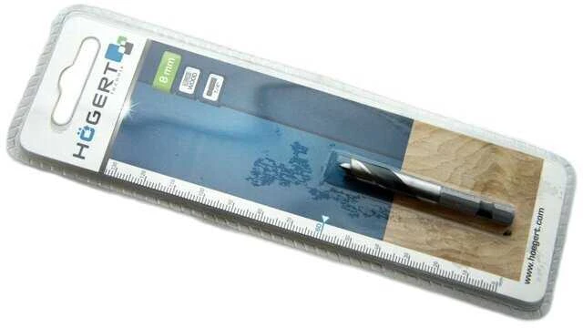 Hogert Šešiabriaunis kotas, 1/4 colio, pagamintas iš HSS plieno, Ø 8 mm, L=60 mm
