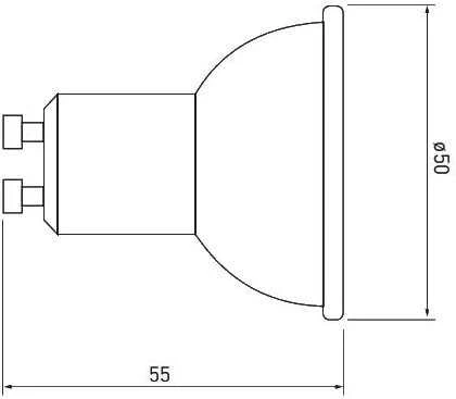 GTV LED lemputė 10W, GU10, SMD 2835, šiltai balta, AC220-240V, šviesos kampas 120°, 720lm, 87m