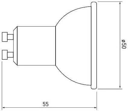 GTV LED lemputė, SMD 2835, 4000K, GU10, 10W, AC220-240V, šviesos kampas 120°, 720lm, 87mA