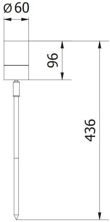 GTV Sodo šviestuvas GRAZIE, GU10, MAX.20W, IP44, AC220-240V, 50-60Hz, juodas