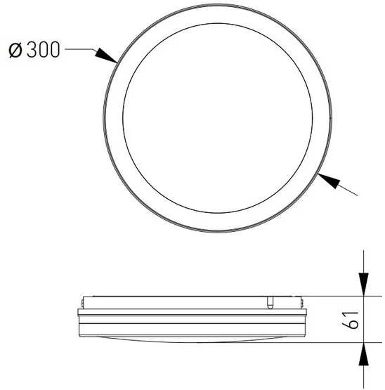 Lubinis šviestuvas GTV MARS LED 9in1 Ceiling Lamp, 24/18/12W, 100lm/W, CCT, AC220-240V, IP65, baltas