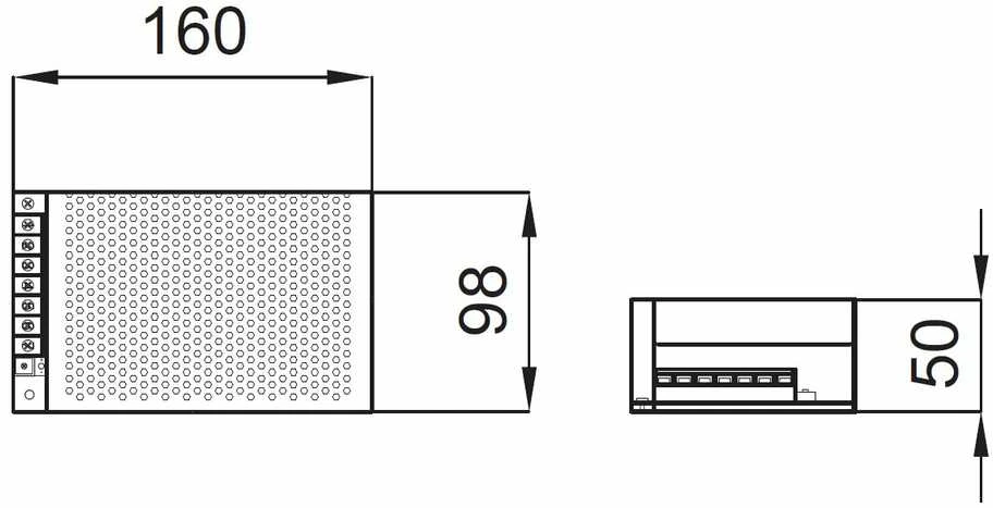 GTV LED maitinimo šaltinis 150W, 12V 12.5A,