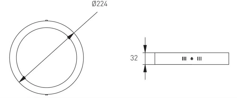 GTV LED šviestuvas ORIS PLUS Downlight tipas, 19W, 1520lm, AC220-240V, 50/60Hz, 120°, 4000K, p