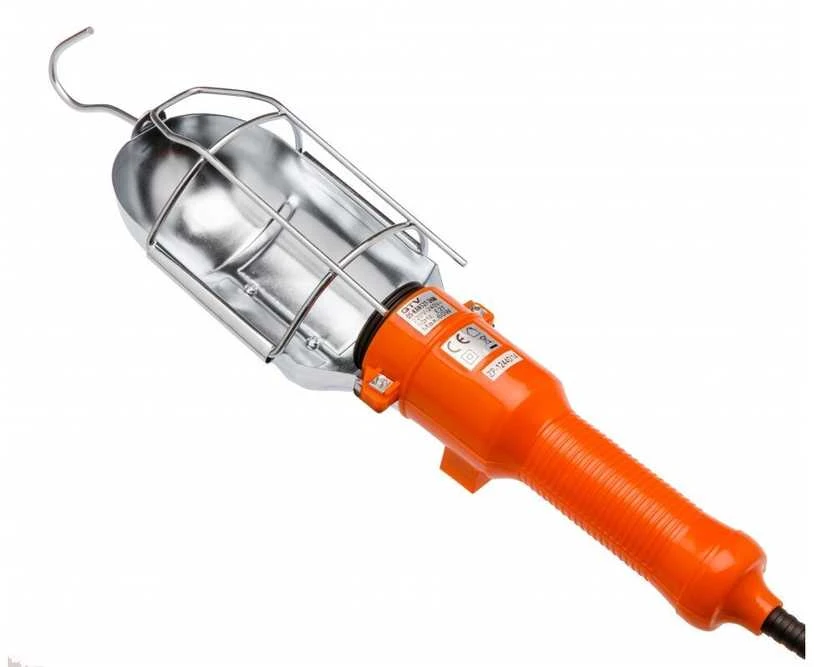 GTV Nešiojamasis šviestuvas, E27, 5 m, maks. 60 W, oranžinis