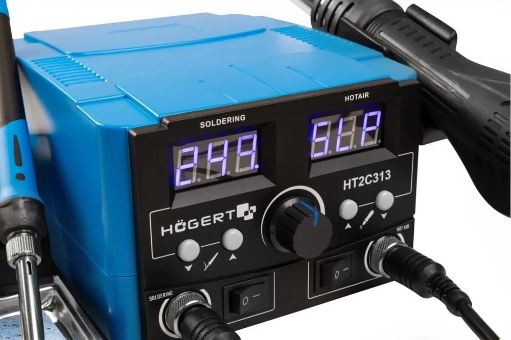 Karšto oro litavimo stotelė, 750 W, HT2C313, Hogert