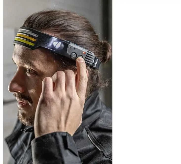Hogert USB COB SMD priekinis žibintas, 10 funkcijų