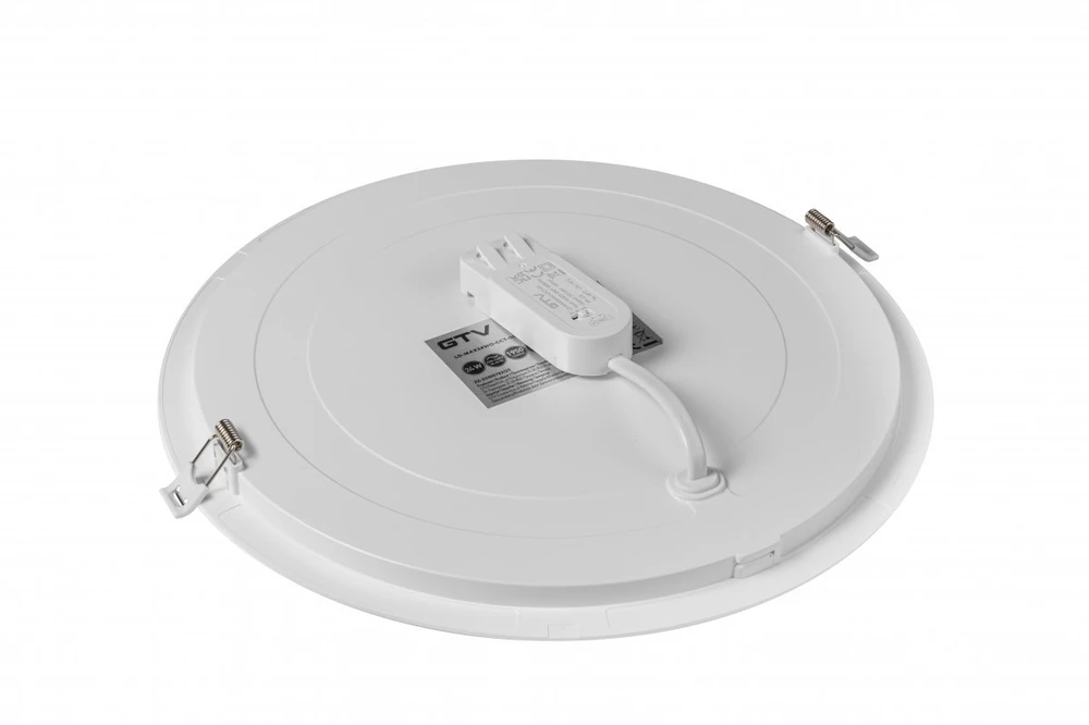 GTV MAXIS Downlight, LED, 24W, 1950lm, CCT, AC220-240V, IP44, Recessed, Round, Baltas
