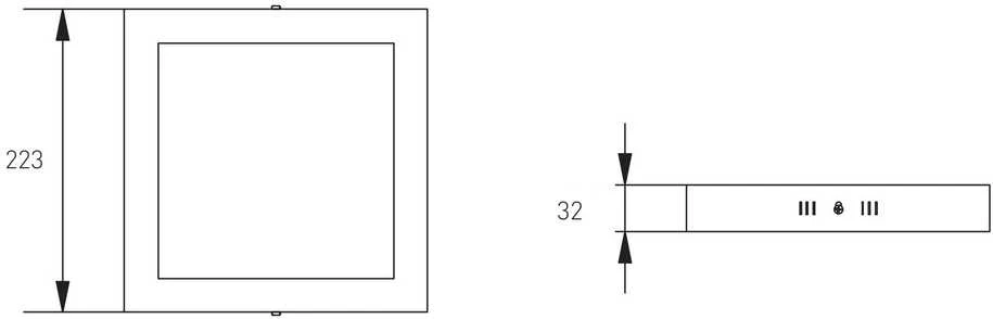 GTV LED šviestuvas MATIS PLUS, 19W, 1520lm, AC220-240V, 50/60Hz, 120°, 3000K, paviršinis apšvi