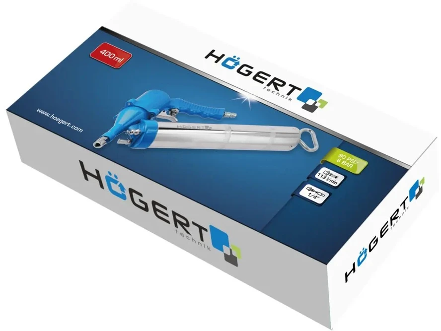 Pneumatinis tepalo švirkštas Hogert HT4R790; 400 ml