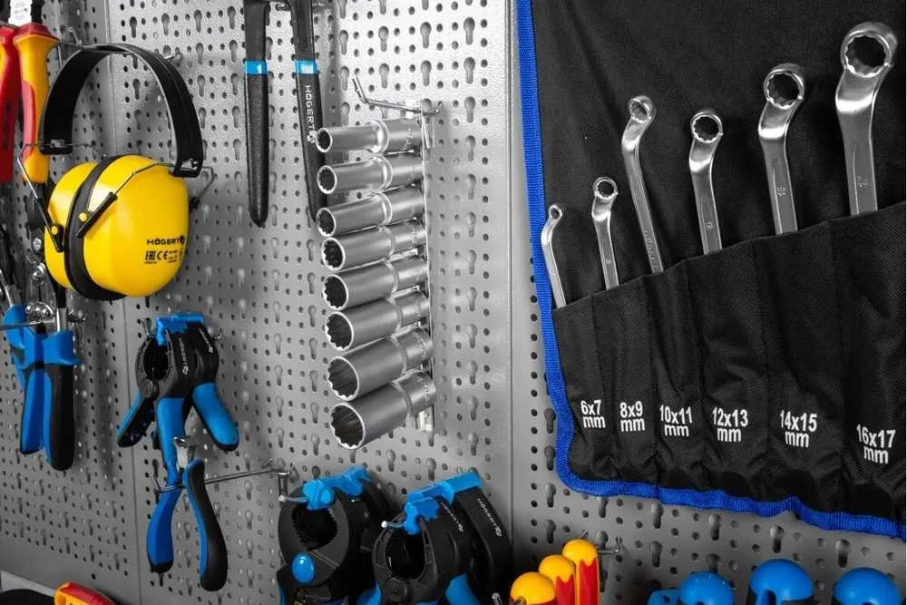 Hogert 1/2" 12-point socket wrench set, 8 pcs.