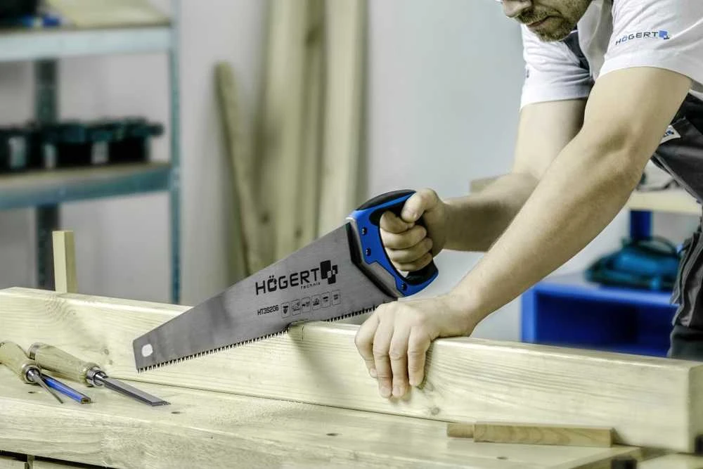 Hogert Rankinis pjūklas 500 mm, 7 TPI, trijų pusių skustuvo dantys
