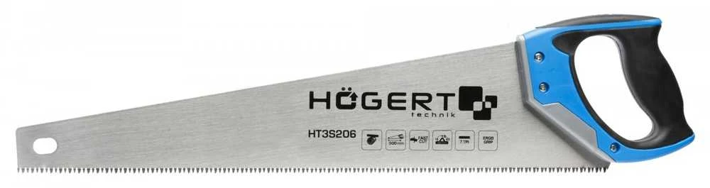 Hogert Rankinis pjūklas 500 mm, 7 TPI, trijų pusių skustuvo dantys