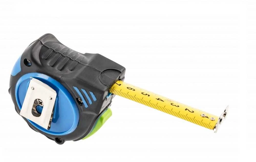 Hogert Matavimo juosta 3 m 16 mm su automatiniu stabdymu, nailoninė, su magnetais