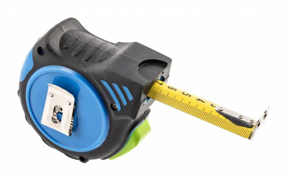 Hogert Matavimo juosta 8 m 25 mm su automatiniu stabdymu, nailonas su magnetais