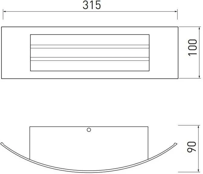 Sieninis šviestuvas GTV Fasadinis šviestuvas ASTRIT, E27, MAX. 14W, IP54, AC220-240V, 50/60Hz, juodas