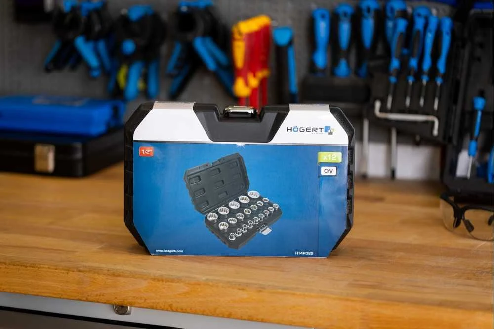 Hogert 1/2" socket wrench set, 21 pcs.