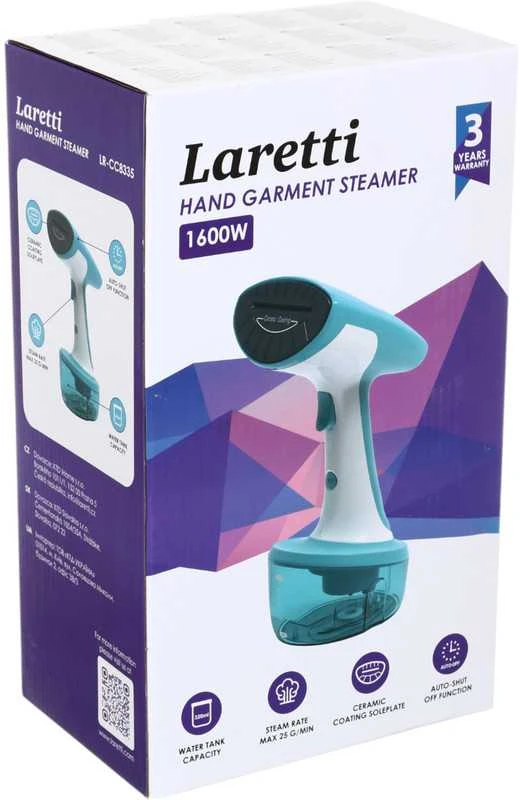 Rankinis lygintuvas su garinimo funkcija Laretti LR-CC8335
