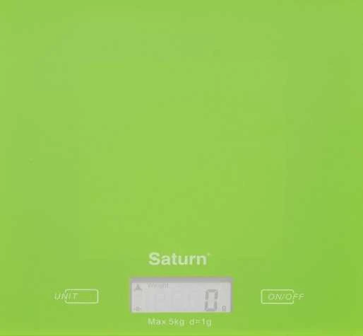 Virtuvinės svarstyklės Saturn ST-KS7810 žalias