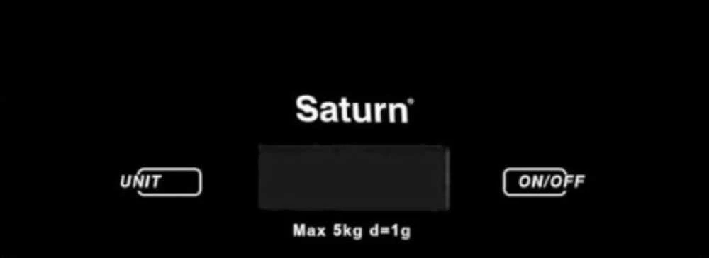 Virtuvinės svarstyklės Saturn ST-KS7810 juodas