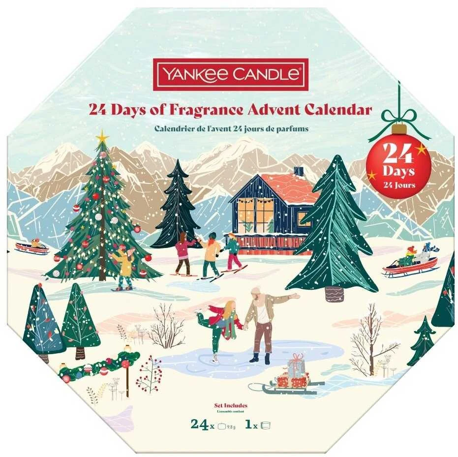 „Yankee Candle“ žvakės „Apres Ski“ vainikas, 24 vnt.