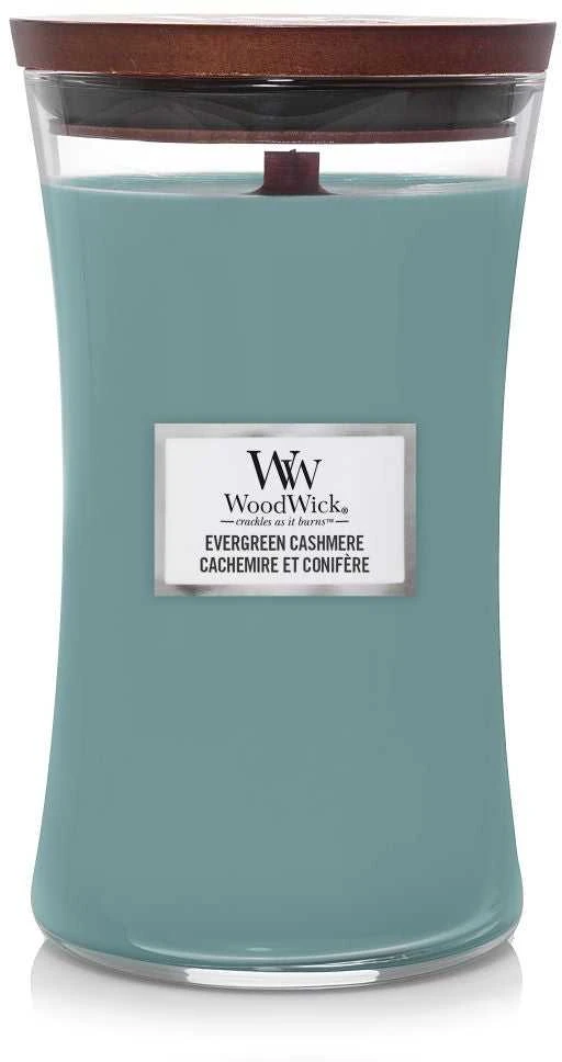 WoodWick Aromatinė žvakė (Evergreen Cashmere), 609,5 g