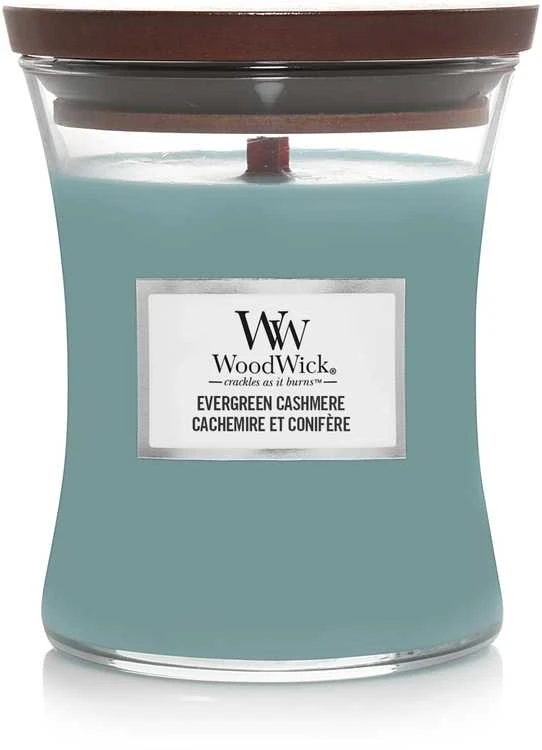 WoodWick Aromatinė žvakė (Evergreen Cashmere), 275 g