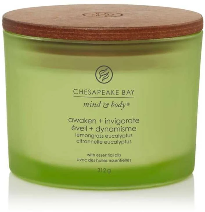 Chesapeake Bay Candle 3 dagčių žvakė –Awaken & Invigorate (Lemongrass Eucalyptus)