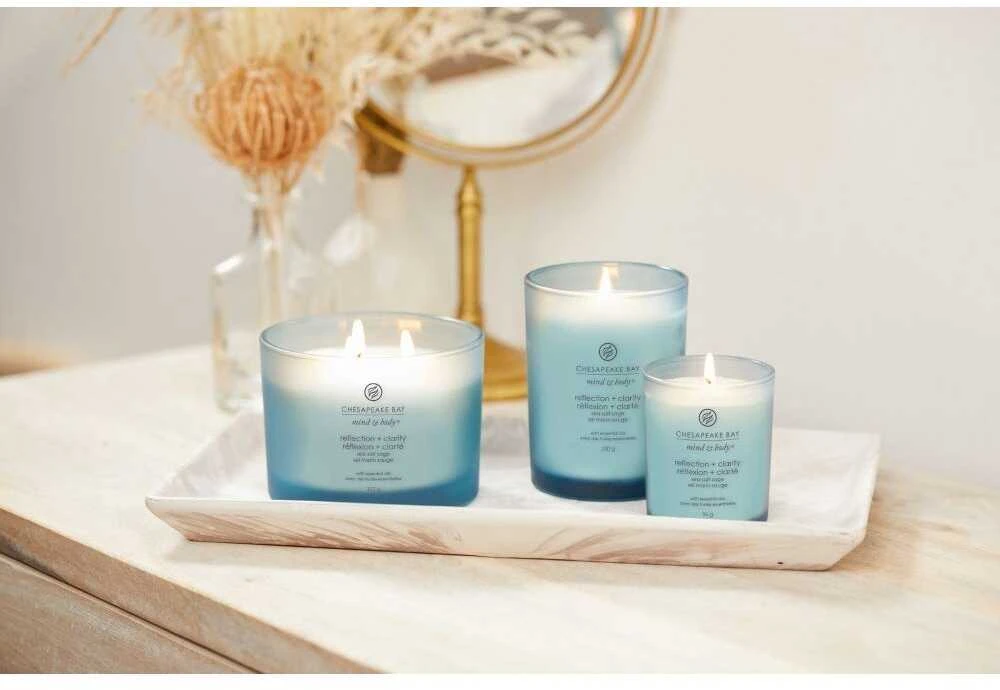 Chesapeake Bay Candle 3 dagčių žvakė – Reflection & Clarity (Sea Salt Sage)