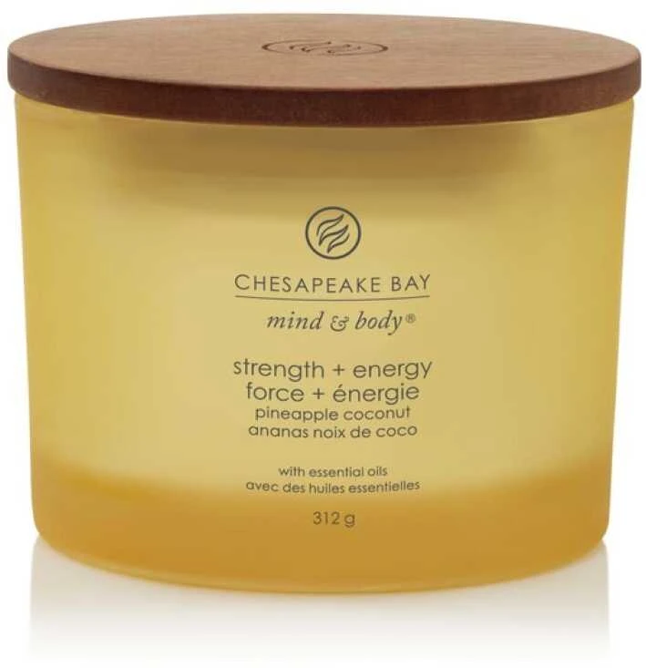 Chesapeake Bay Candle 3 dagčių žvakė – Strength & Energy (Pineapple Coconut)