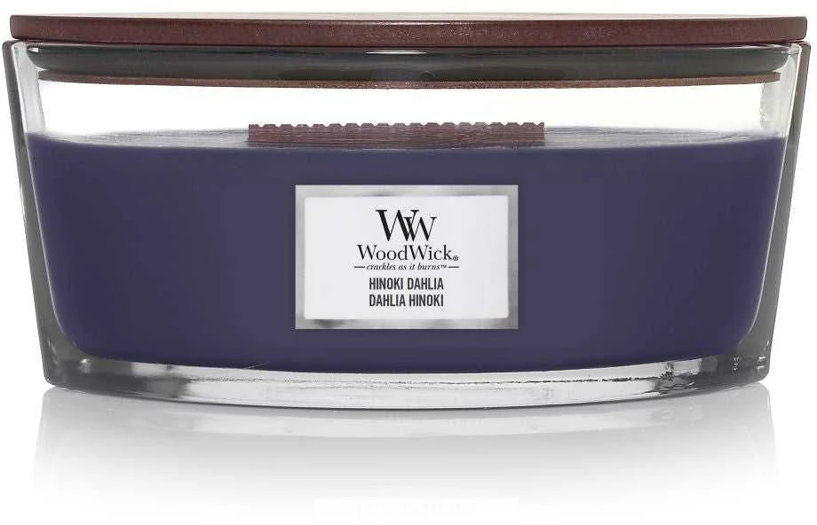 WoodWick Aromatinė žvakė (Hinoki Dahlia), 453,6 g