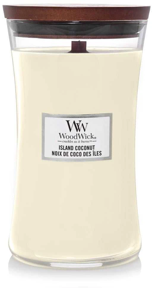 WoodWick Aromatinė žvakė (Island Coconut), 609,5 g