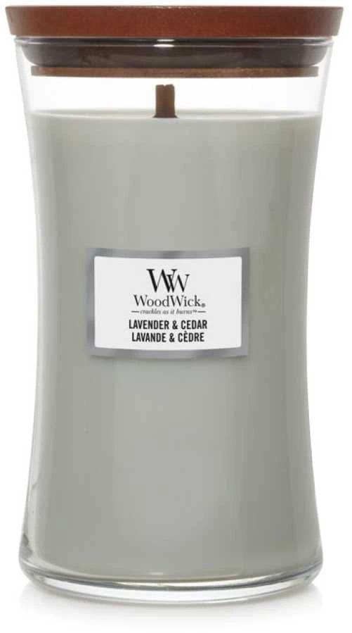 WoodWick Aromatinė žvakė (Lavender & Cedar), 609,5 g