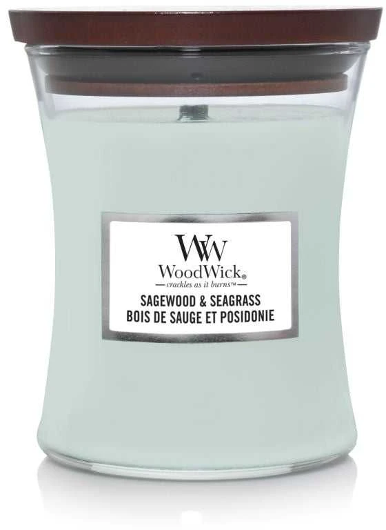WoodWick Aromatinė žvakė (Sagewood & Seagrass), 275 g