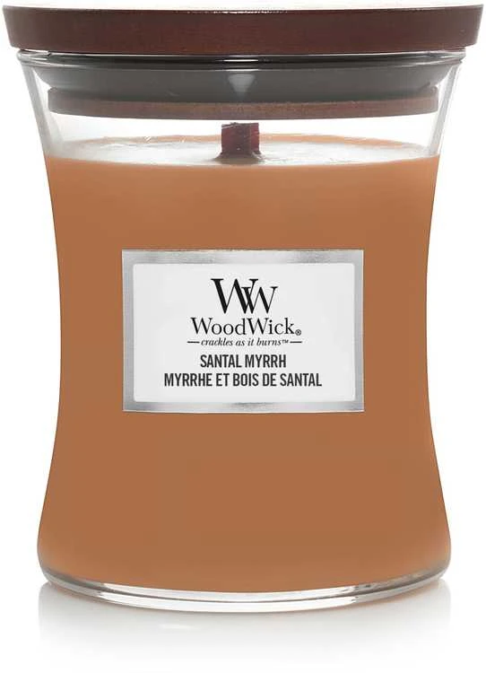 WoodWick Aromatinė žvakė (Santal Myrrh), 275 g
