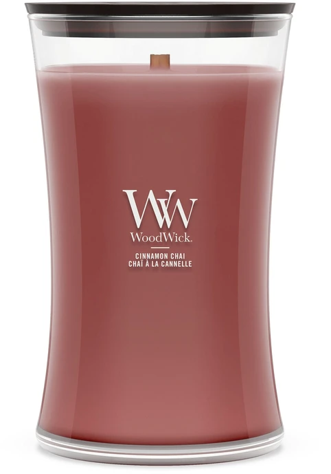 WoodWick Aromatinė žvakė (Cinammon Chai), 609,5 g