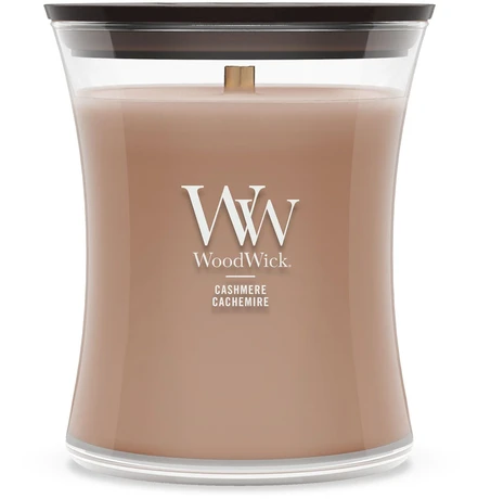 WooodWick Aromatinė žvakė (Cashmere), 275 g (Pažeista pakuotė)