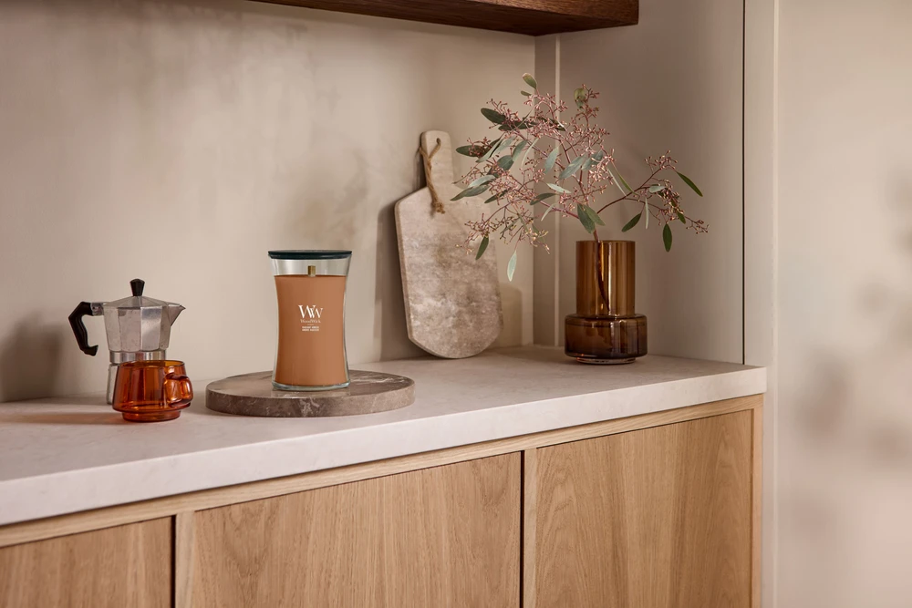 Woodwick Spinduliuojantis gintaras