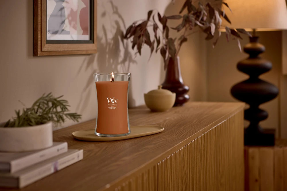 Woodwick Šafrano dūmai (Humidor)