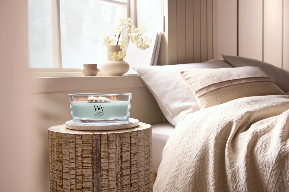 WoodWick Aromatinė žvakė (Sagewood & Seagrass), 453,6 g
