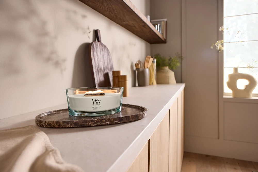 Woodwick Tonka ir migdolų pienas