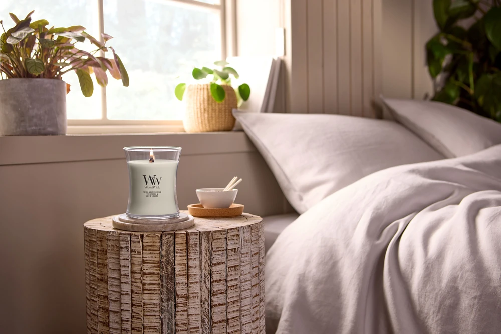 Woodwick Tonka ir migdolų pienas