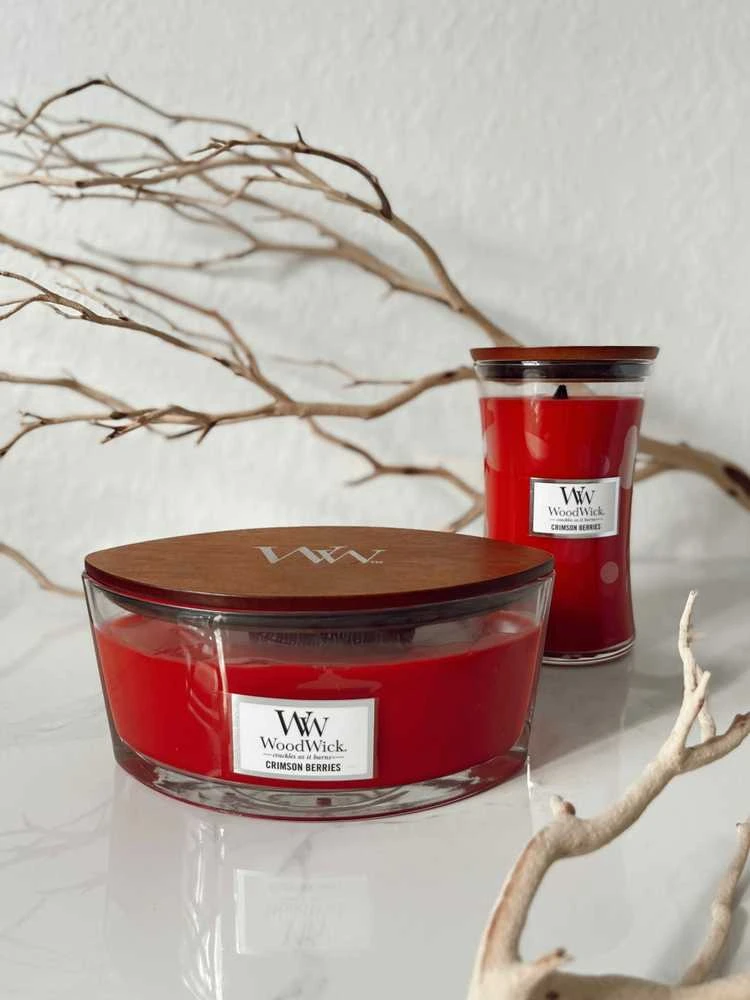 WoodWick Aromatinė žvakė (Crimson Berries), 453,6 g