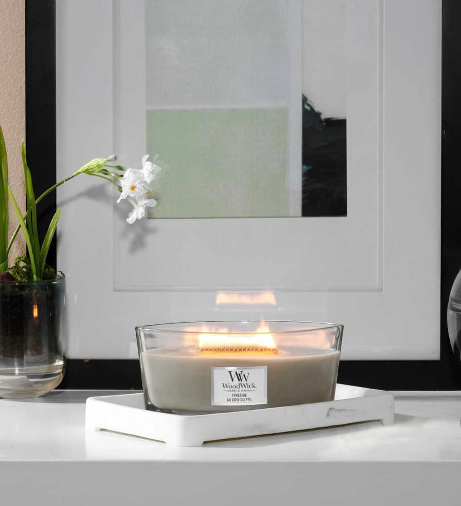 WoodWick Aromatinė žvakė (Fireside), 453,6 g