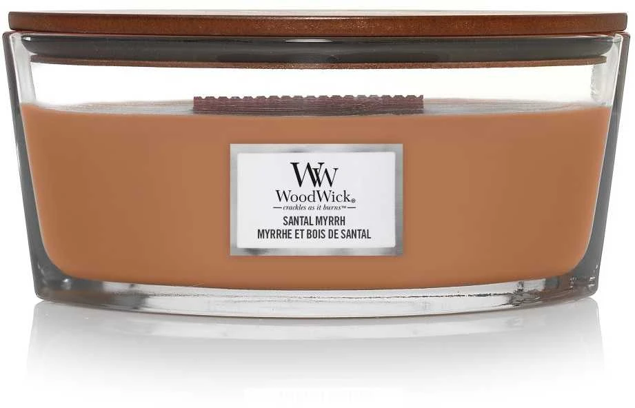 WoodWick Aromatinė žvakė (Santal Myrrh), 453,6 g