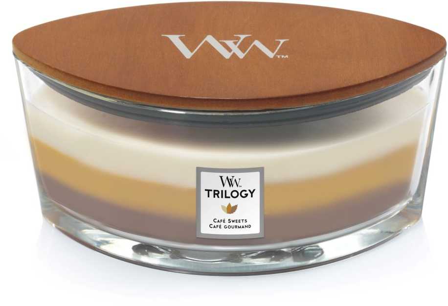 WoodWick Aromatinė žvakė (Cafe Sweets), 453,6 g